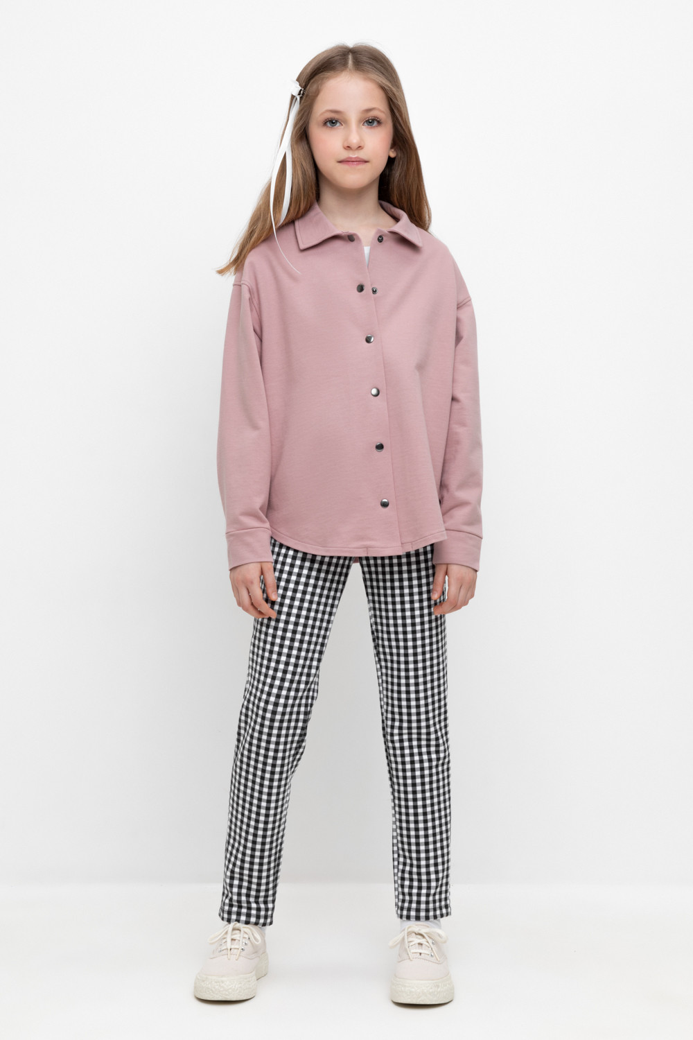 Брюки для девочки, артикул: КР 400622, цвет: серый, фото 5