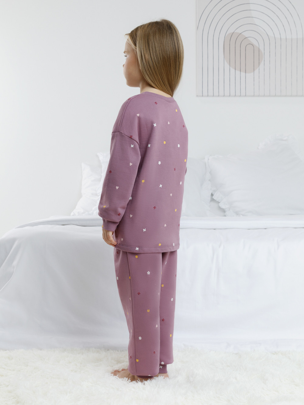 Пижама для девочки, артикул: К 1581, цвет: фиолетовый, фото 5