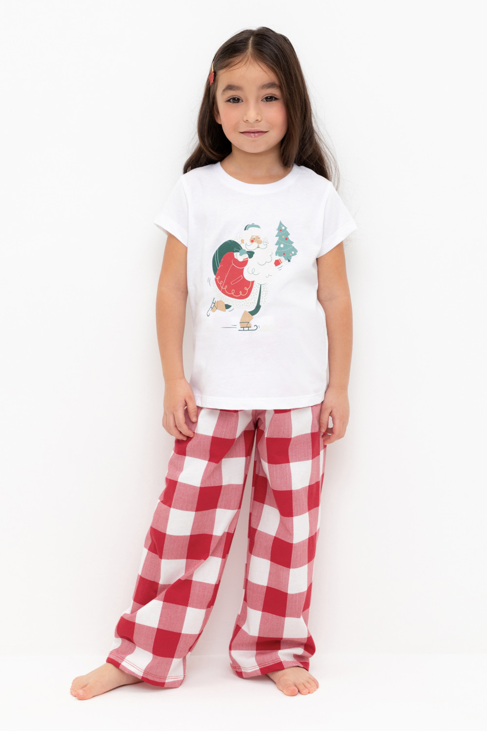Пижама для девочки, артикул: К 1640, цвет: белый, фото 5