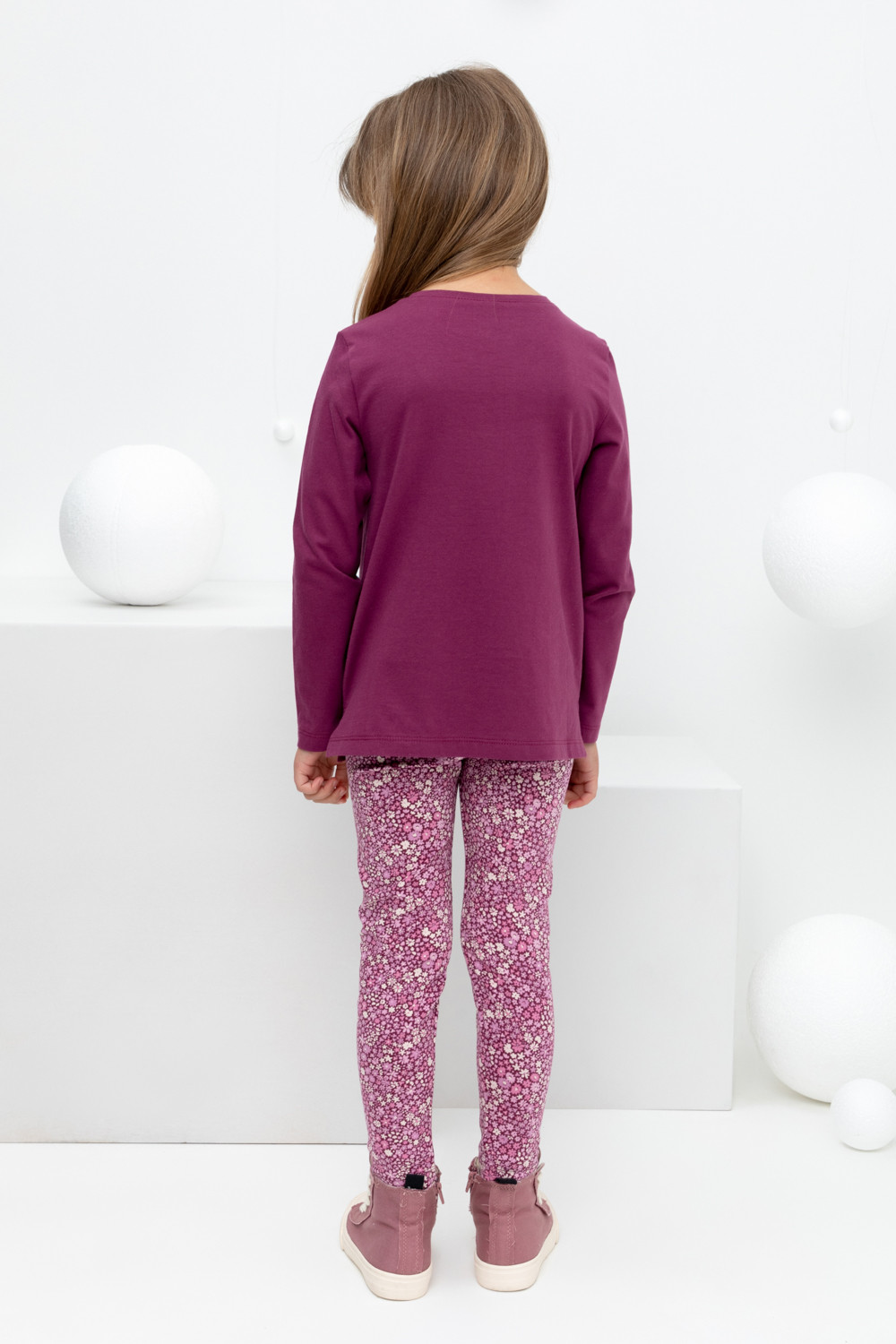 Бриджи для девочки, артикул: КР 4074, цвет: фиолетовый, фото 5