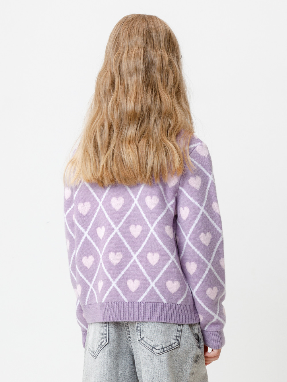 Жакет для девочки, артикул: КВ 30158/ш, цвет: фиолетовый, фото 5