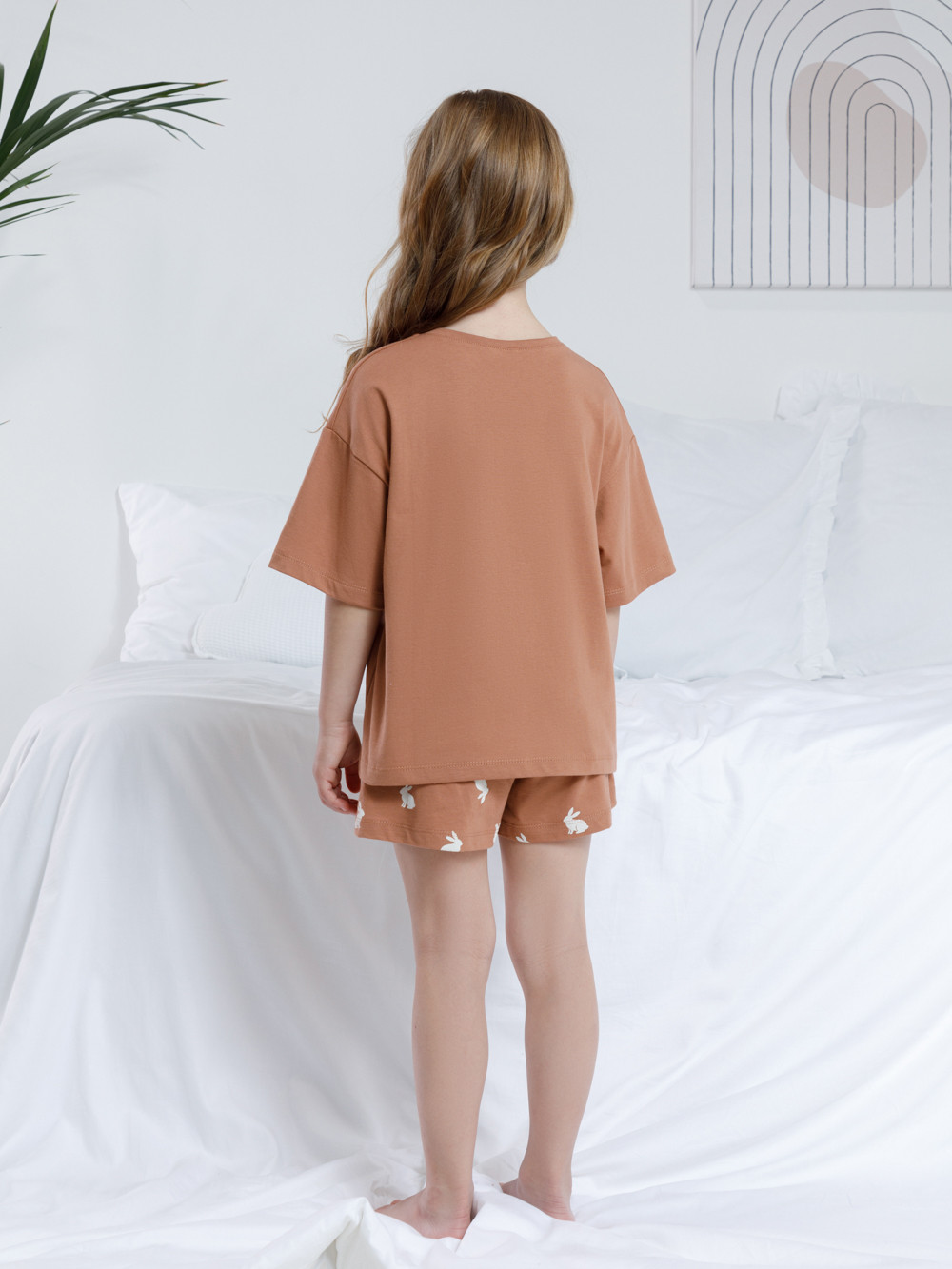 Пижама для девочки, артикул: МП 1658, цвет: кофейный, фото 5