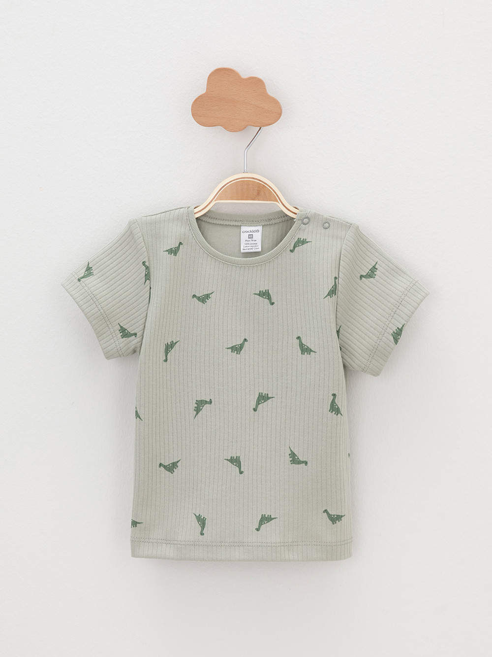 Футболка для новорожденных, артикул: К 302521-2уп, цвет: хаки, фото 5