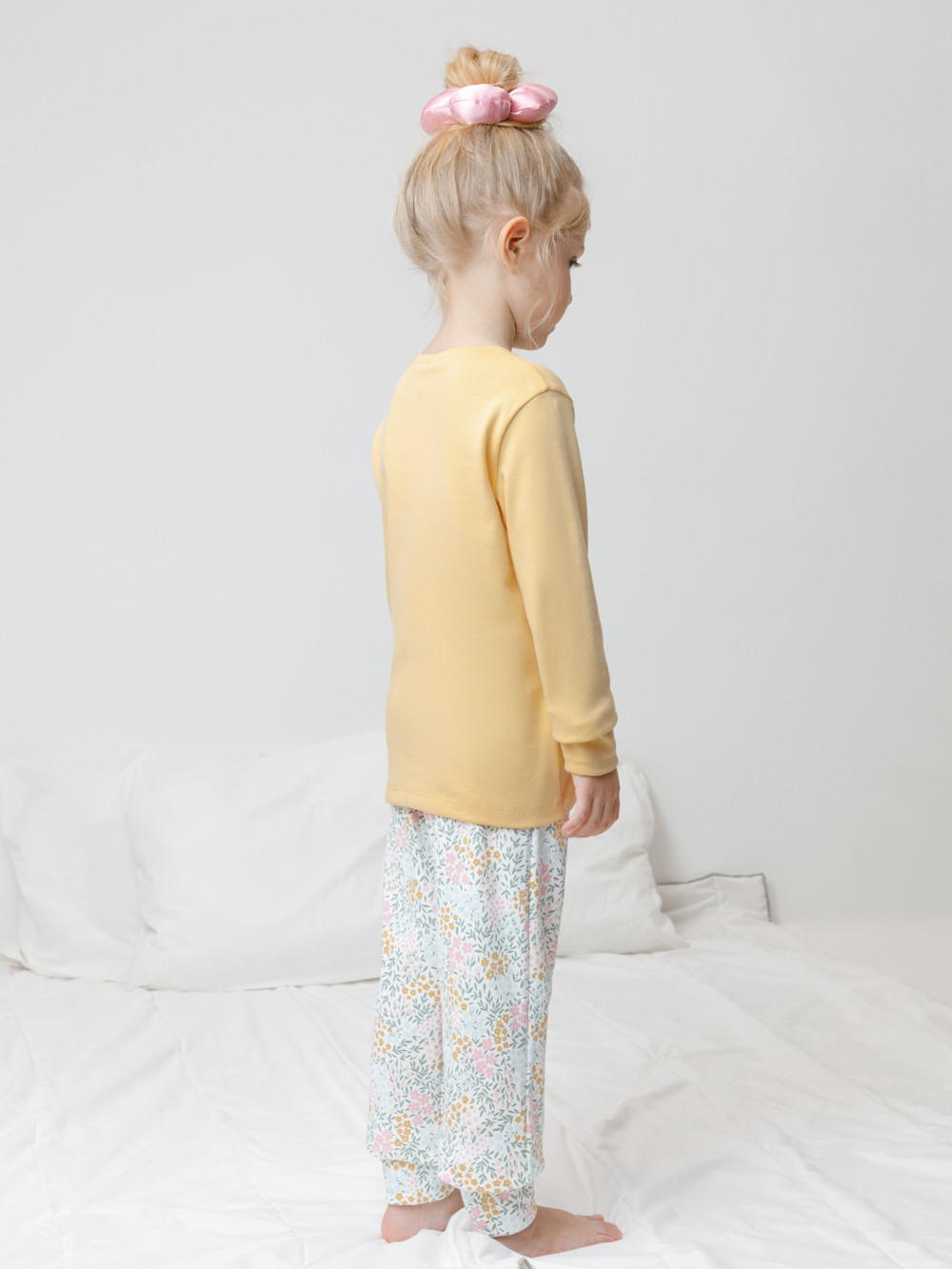 Пижама для девочки, артикул: К 1541, цвет: желтый, фото 5