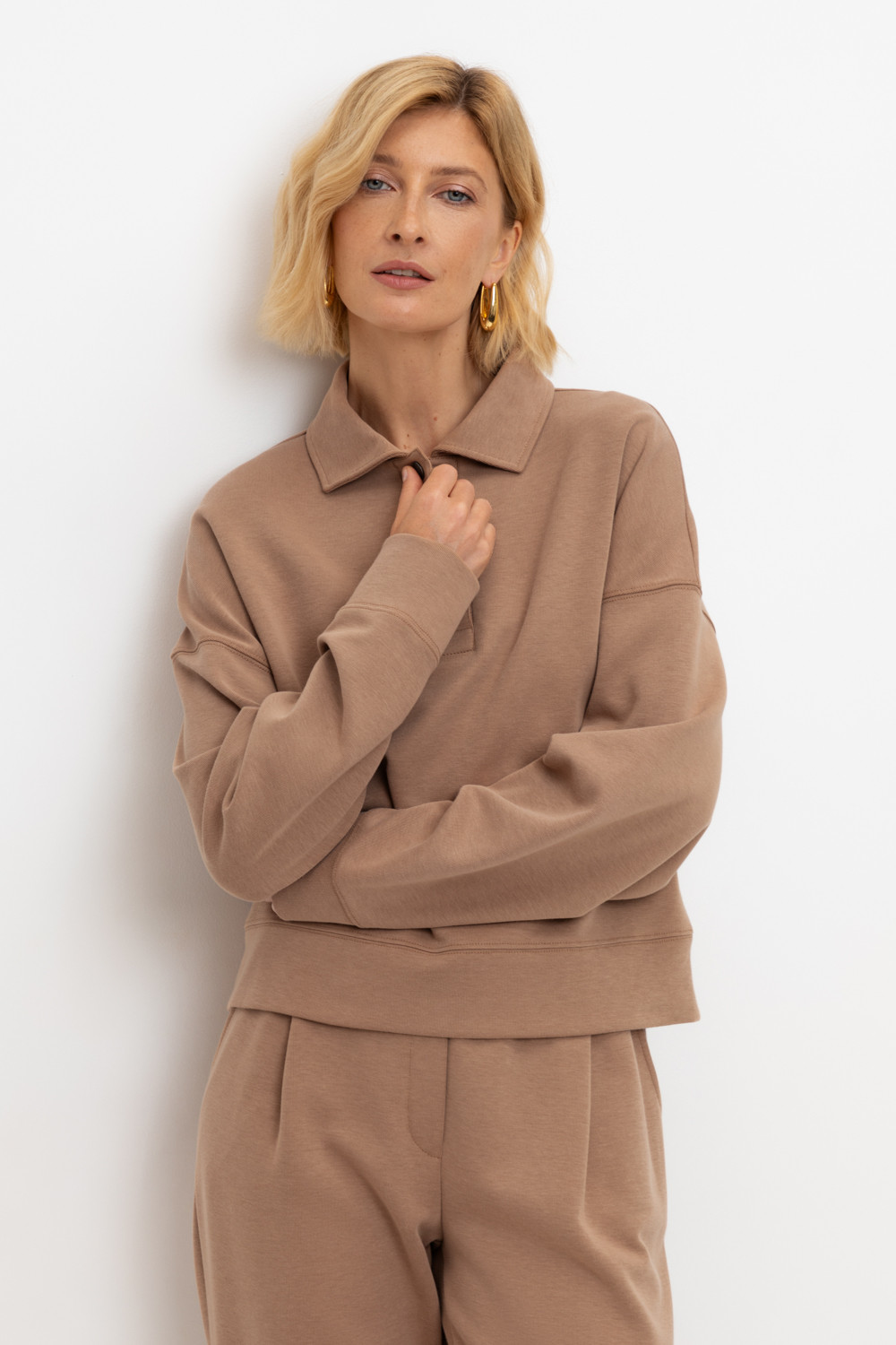 Джемперы женские для мам, артикул: ЕВТ 3282, цвет: коричневый, фото 5