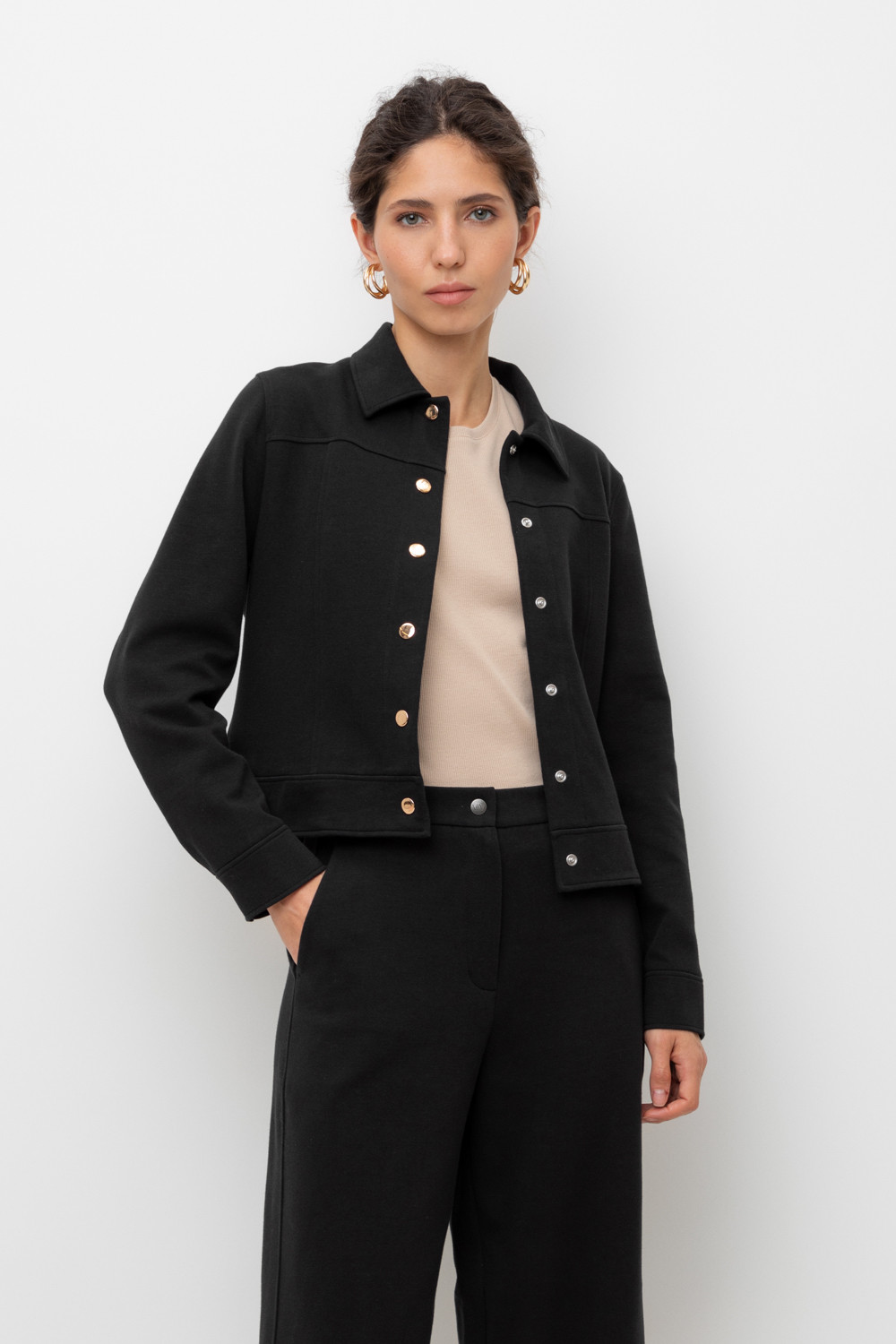 Жакеты, куртки женские для мам, артикул: ЕВТ 3298, цвет: черный3, фото 5