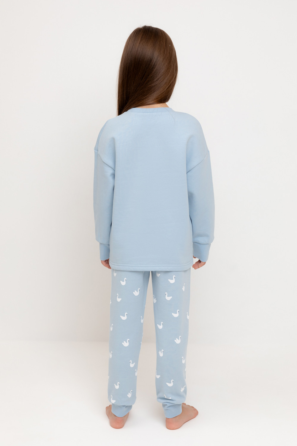 Пижама для девочки, артикул: К 1567, цвет: голубой, фото 5