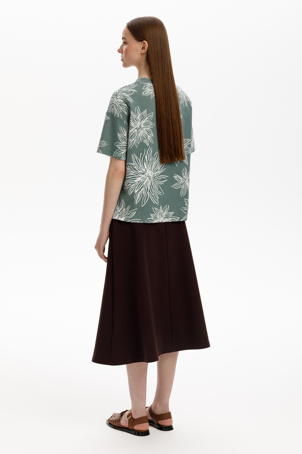 Футболки женские для мам, артикул: ЕВТ 3317, цвет: зеленый, фото 5