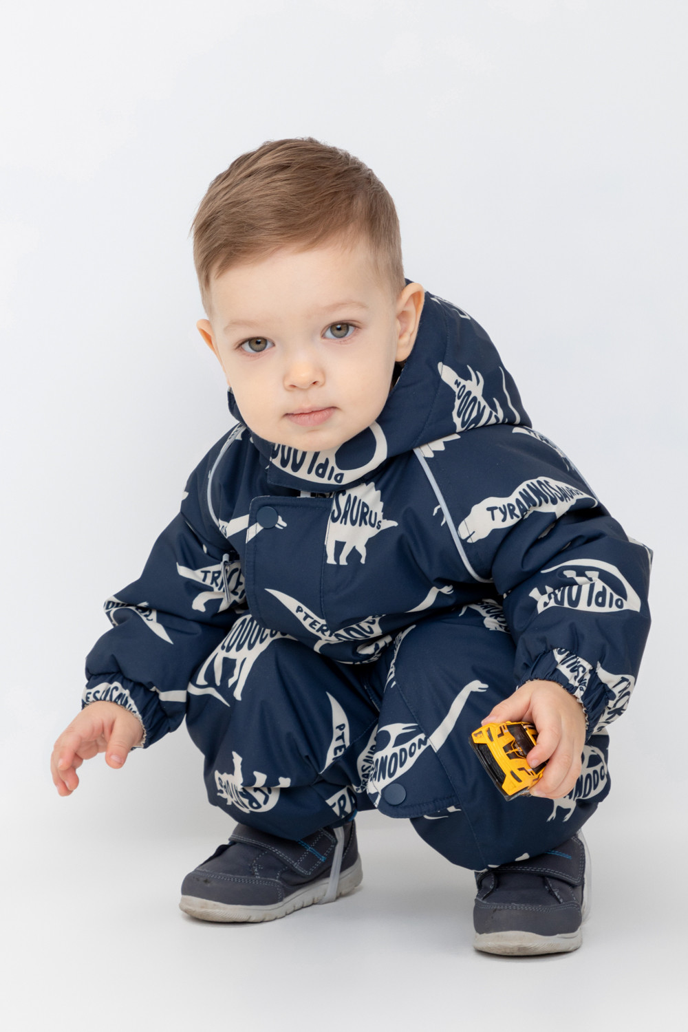 Комбинезоны утепленные для мальчика, артикул: ВК 60085/н/42 ГР, цвет: темно-синий, фото 5