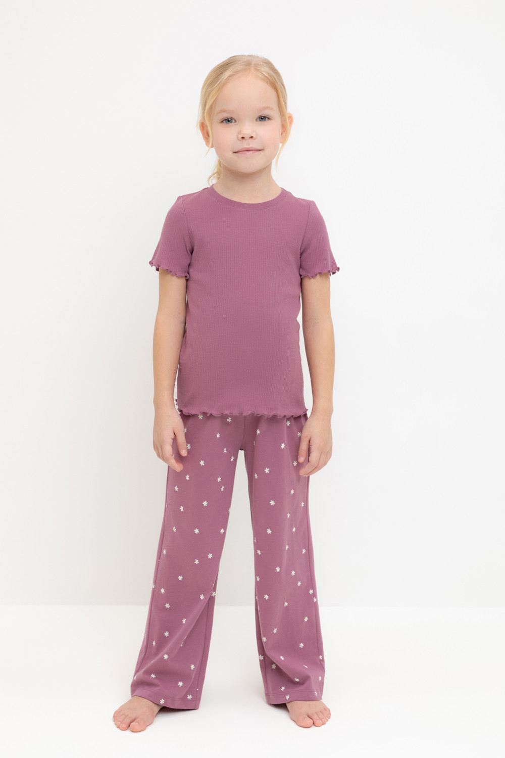 Пижама для девочки, артикул: К 1636, цвет: фиолетовый, фото 5