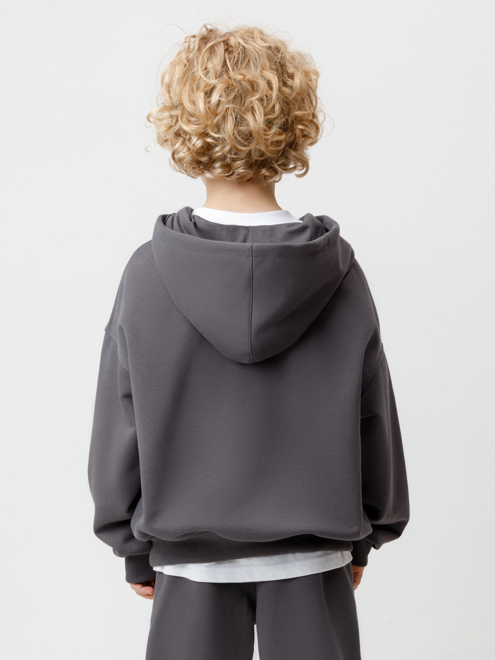 Худи для мальчика, артикул: МП 302920, цвет: темно-серый, фото 5