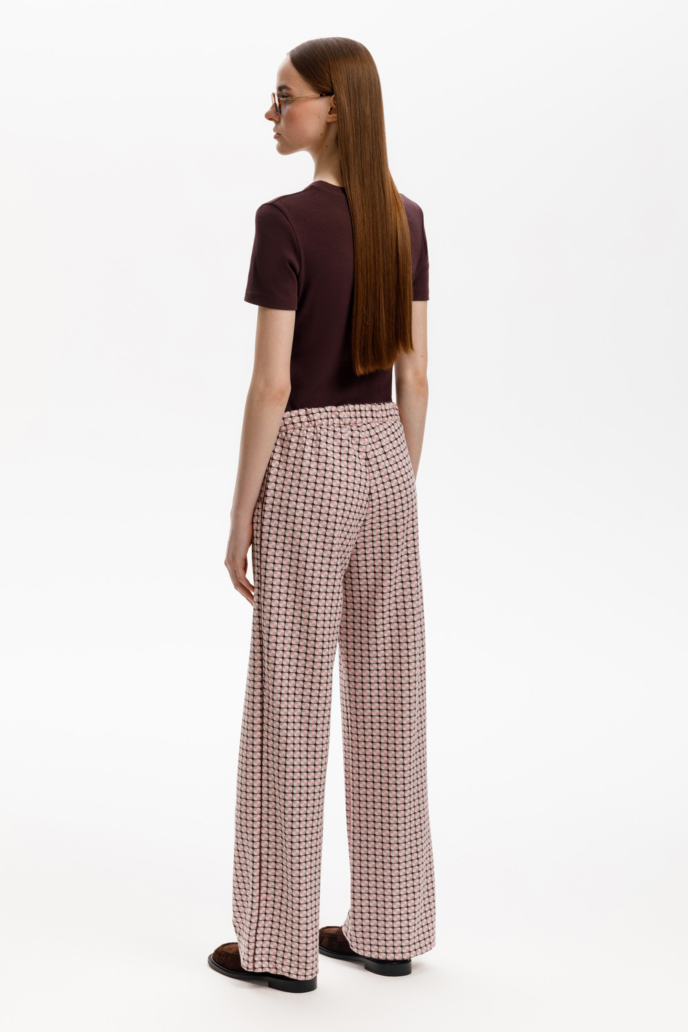 Брюки женские для мам, артикул: ЕВТ 4147, цвет: розовый, фото 5