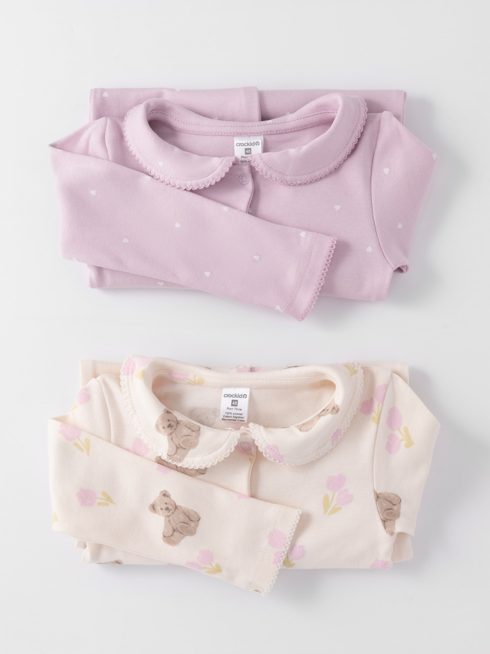 Комбинезон для новорожденных, артикул: К 6538-2уп, цвет: светло-розовый, фото 5