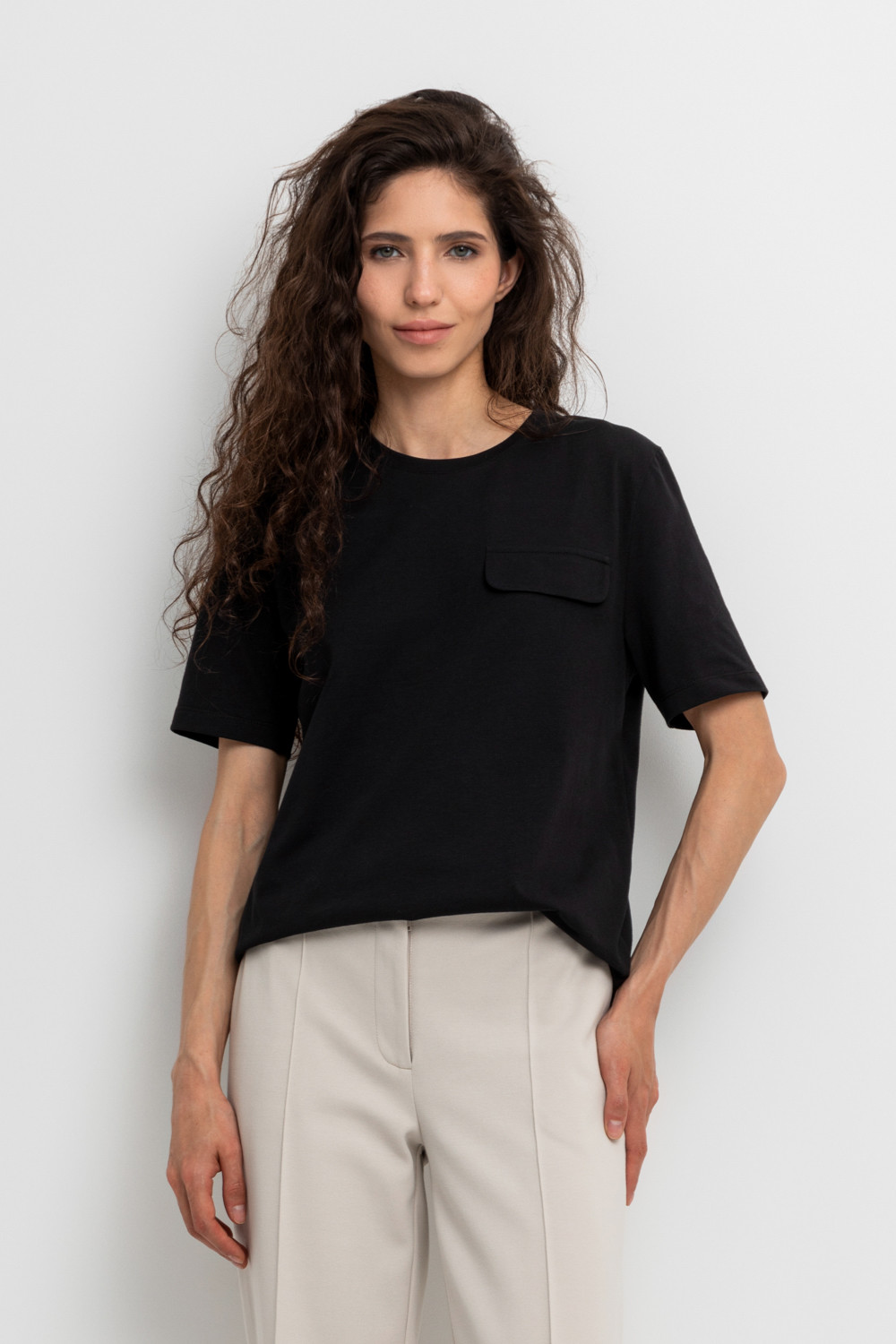 Футболки женские для мам, артикул: ЕВТ 3201, цвет: черный3, фото 5