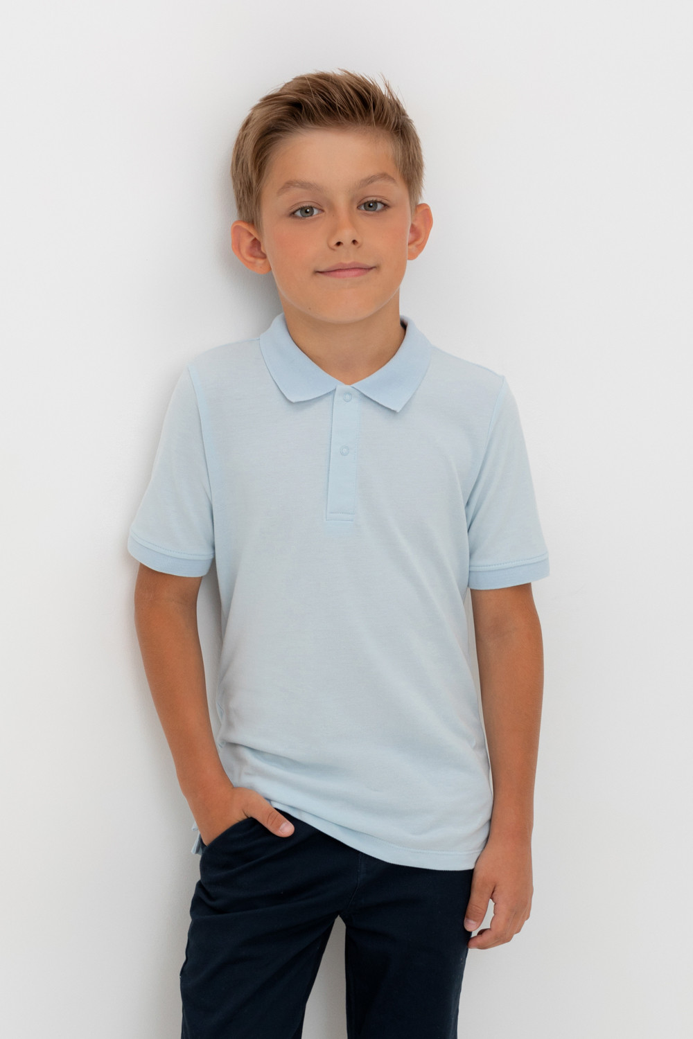 Джемпер для мальчика, артикул: К 302498, цвет: светло-голубой, фото 5