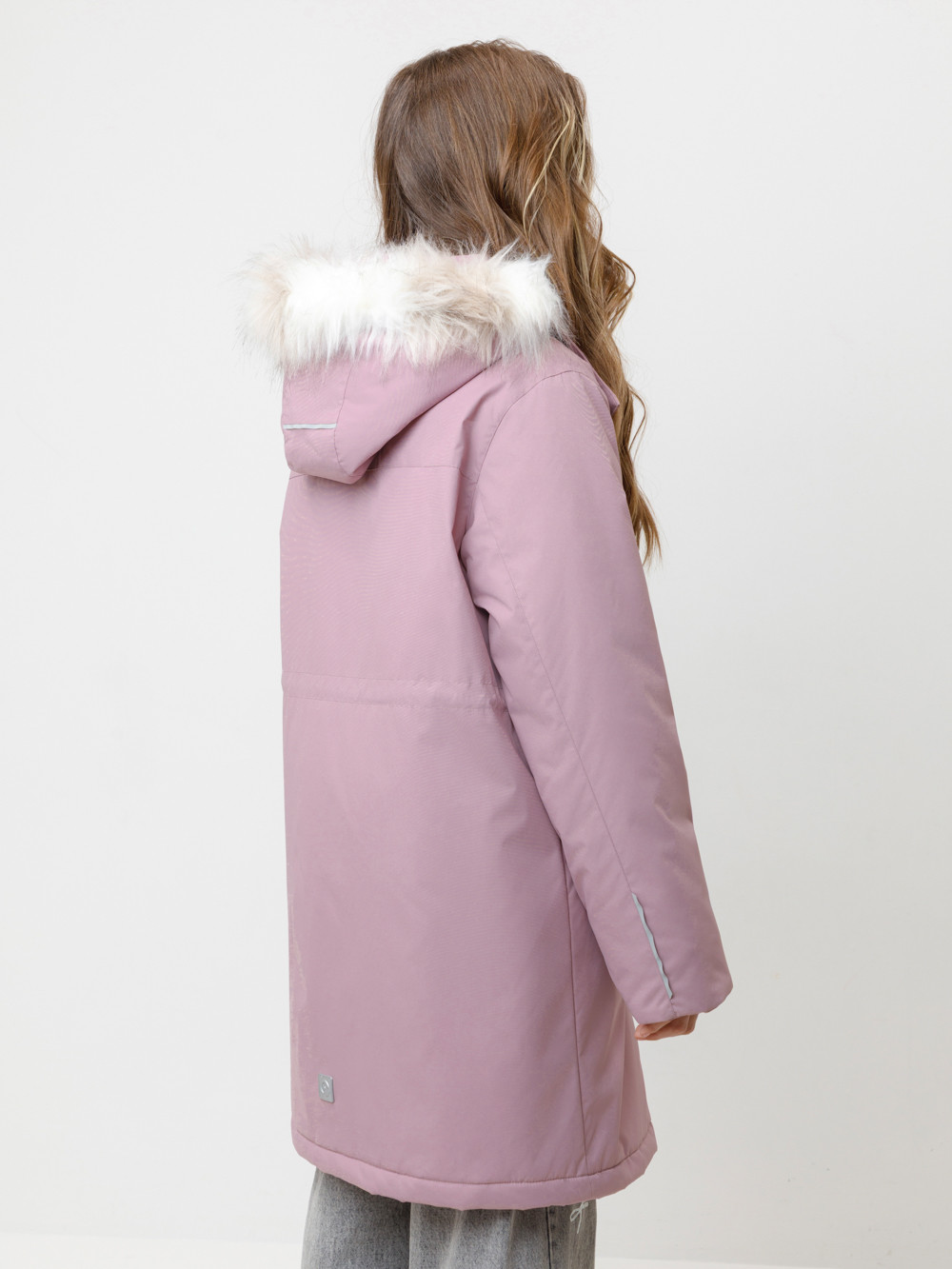 Пальто для девочки, артикул: ВК 38107/10 ГР, цвет: светло-розовый, фото 5