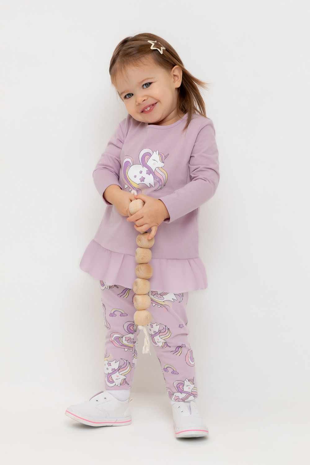 Блузка для девочки, артикул: КР 302685, цвет: фиолетовый, фото 5