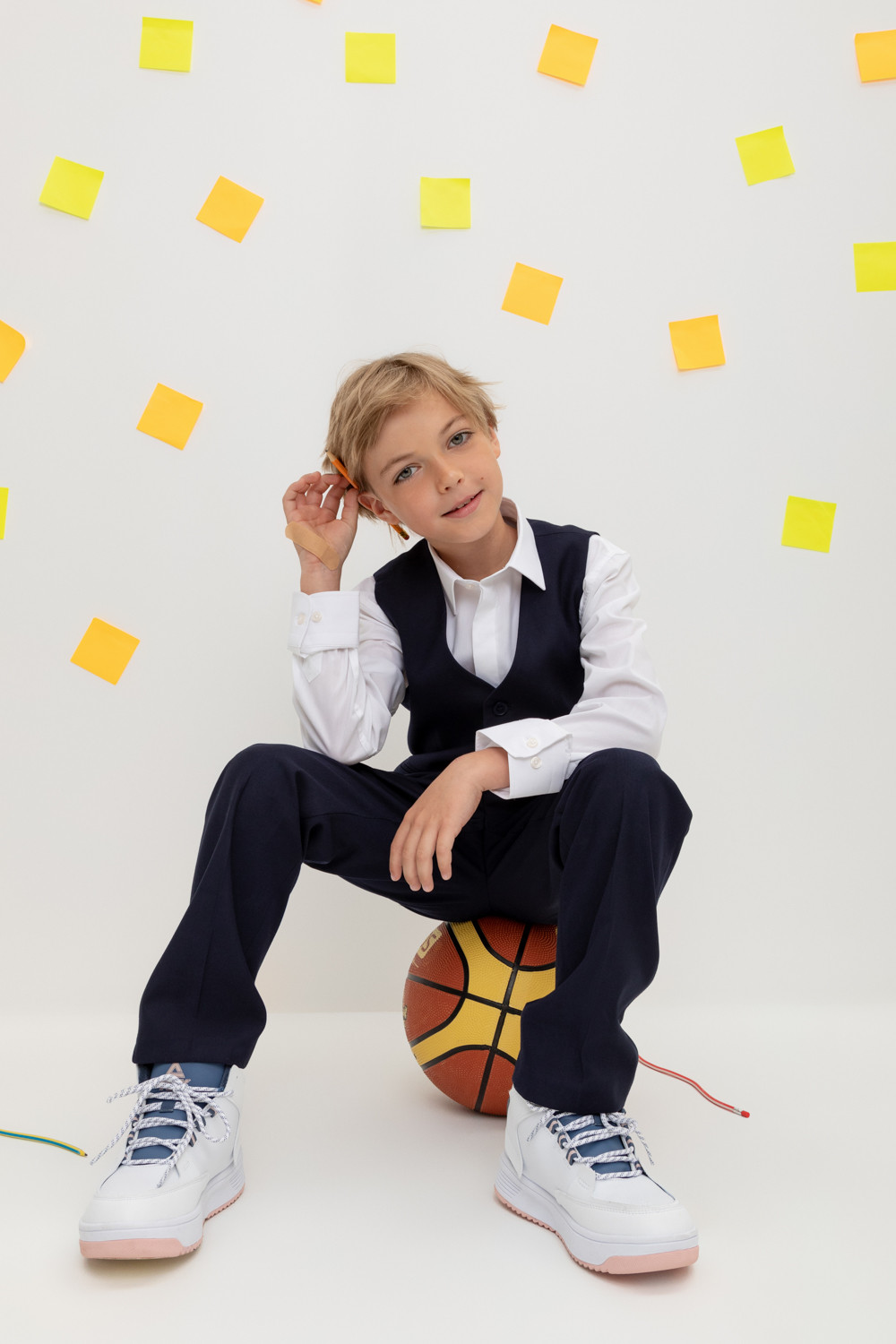 Жилет для мальчика, артикул: ТК 32001, цвет: синий, фото 5