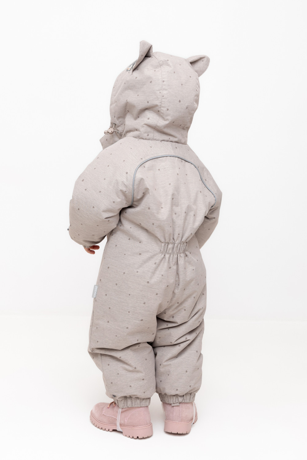 Комбинезоны утепленные для девочки, артикул: ВК 60115/н/2 ГР, цвет: светло-бежевый, фото 5