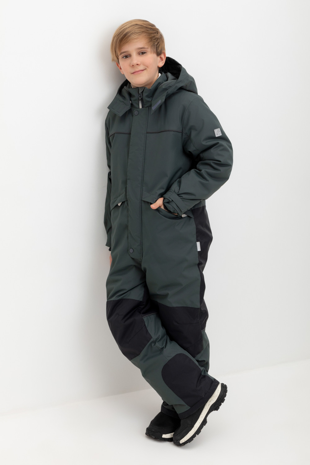 Комбинезоны утепленные для мальчика, артикул: ВК 60101/6 ГР (122-158), цвет: зеленый, фото 5