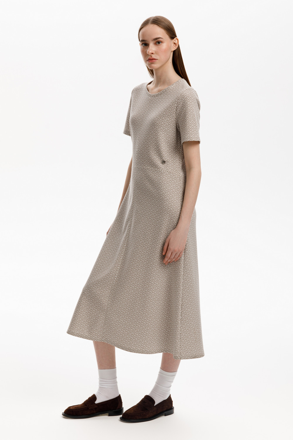 Платья женские для мам, артикул: ЕВТ 5077, цвет: светло-серый5, фото 5