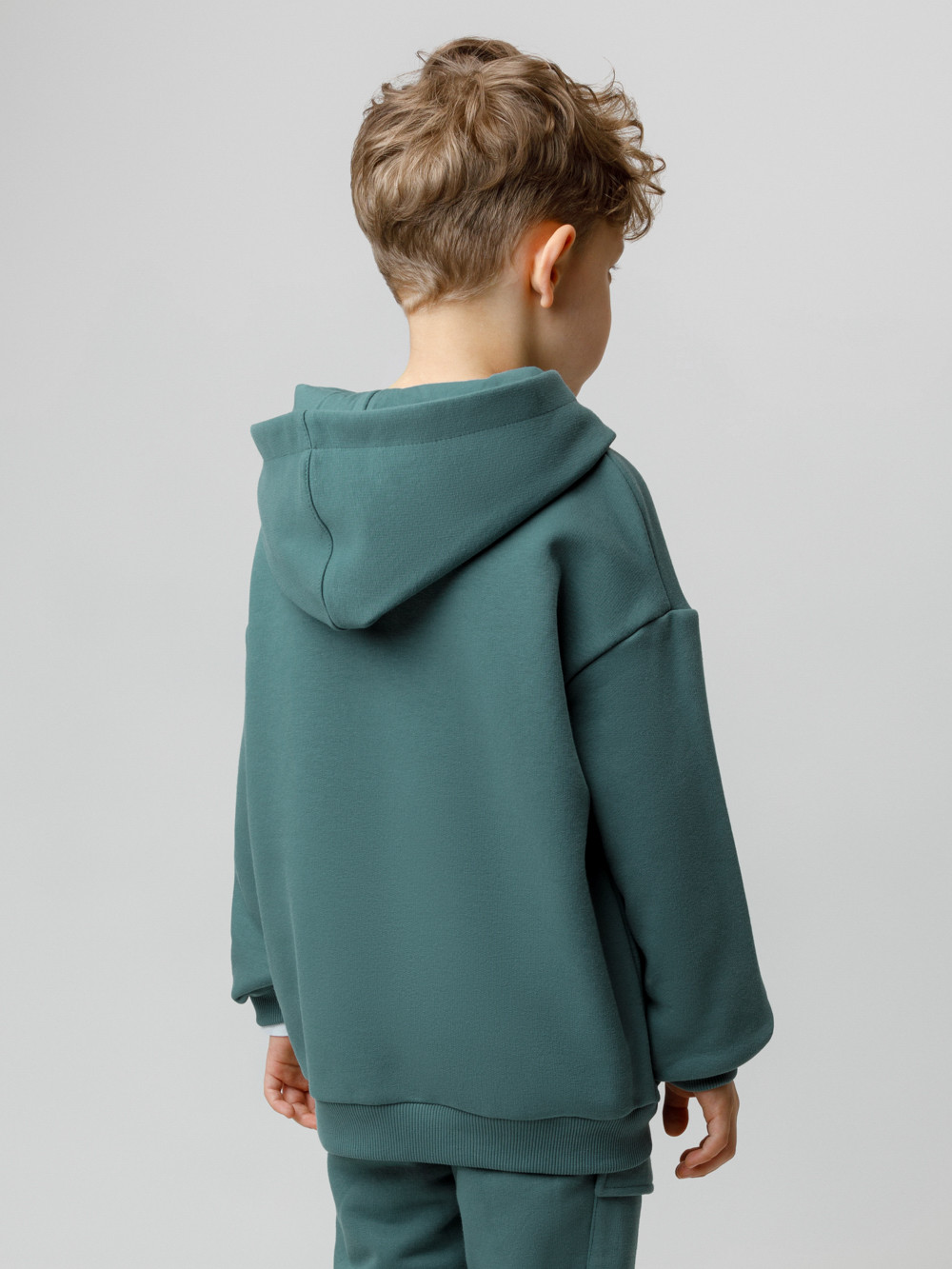 Худи для мальчика, артикул: КР 302803, цвет: зеленый, фото 5