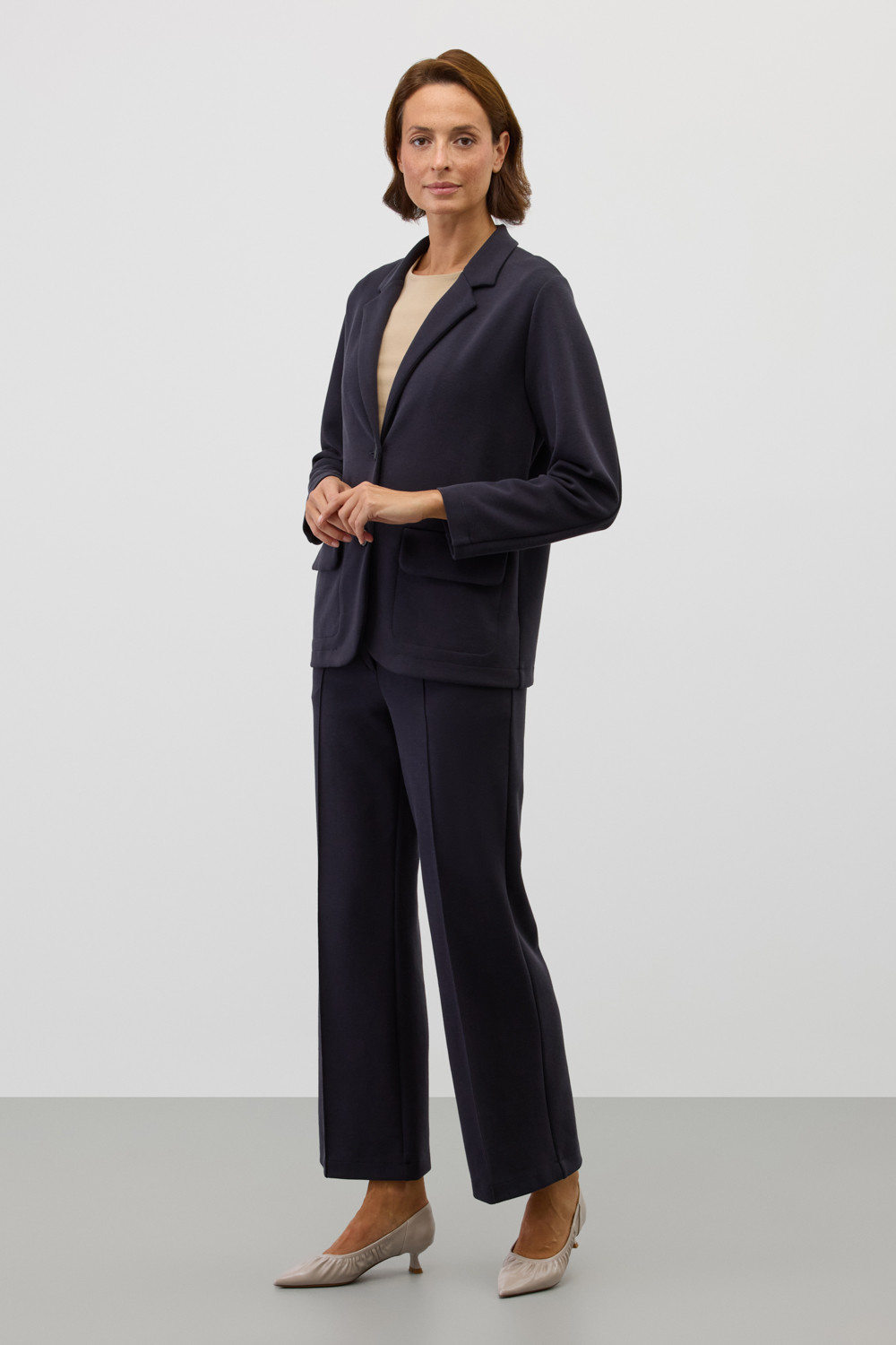 Брюки женские для мам, артикул: ЕВТ 4162, цвет: синий, фото 5