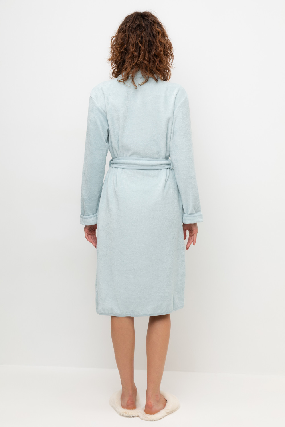Халаты женские для мам, артикул: Е 50001/24, цвет: голубой, фото 5