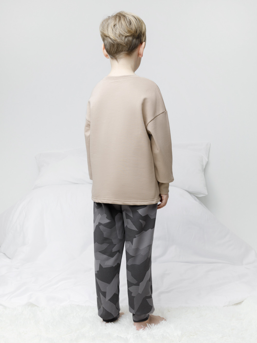 Пижама для мальчика, артикул: К 1567, цвет: бежевый, фото 5