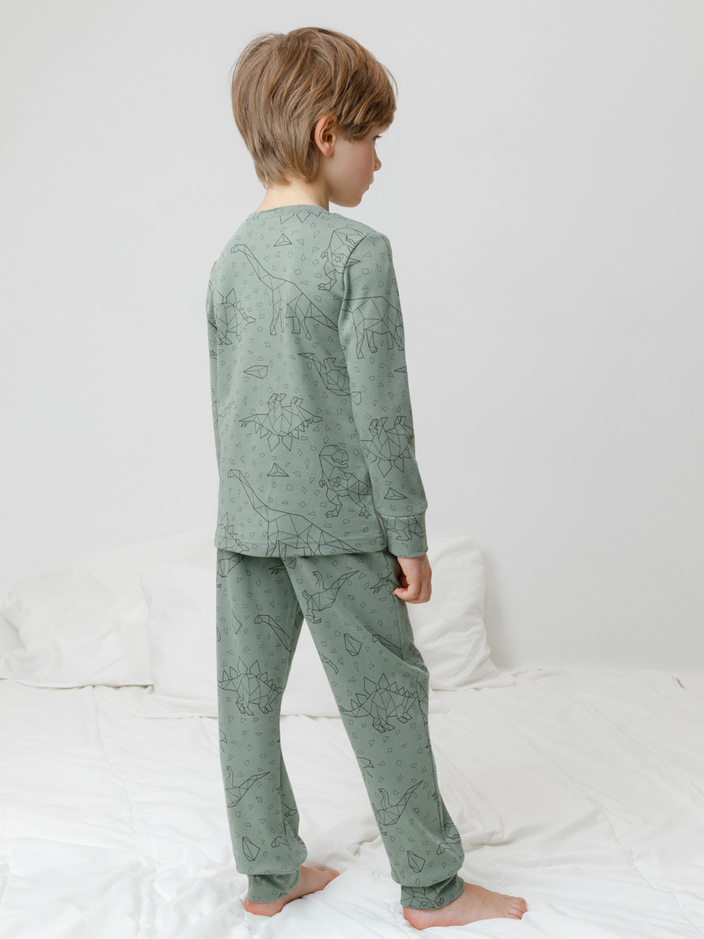 Пижама для мальчика, артикул: К 1552, цвет: зеленый, фото 5
