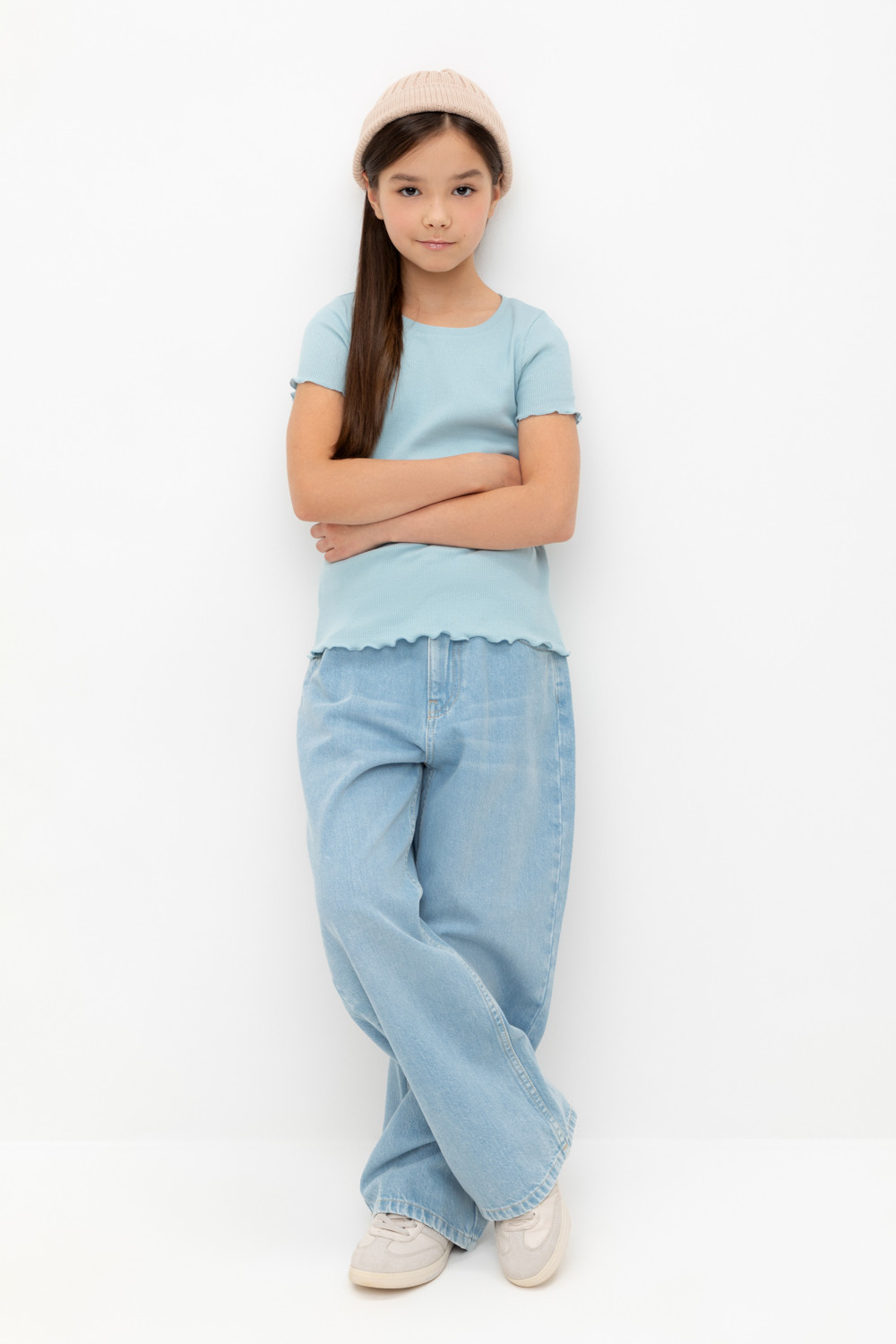 Футболка для девочки, артикул: КР 301989-1, цвет: голубой, фото 5