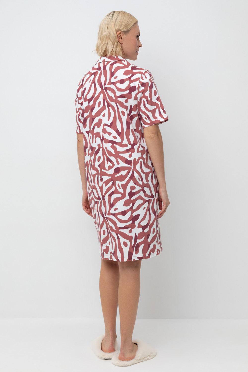 Халаты женские для мам, артикул: Е 50027, цвет: сахар, фото 5