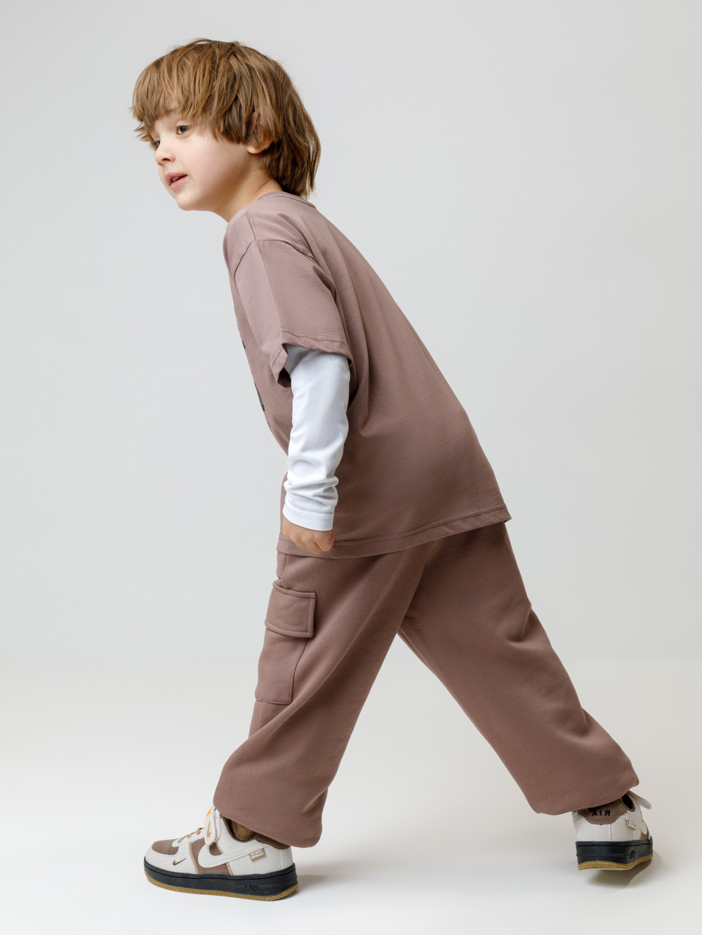 Брюки для мальчика, артикул: КР 400829, цвет: коричневый, фото 5