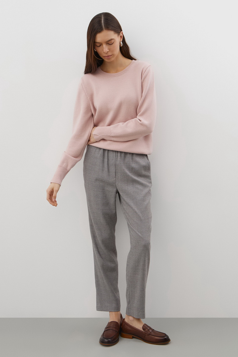 Брюки женские для мам, артикул: ЕТ 40032, цвет: серый, фото 5