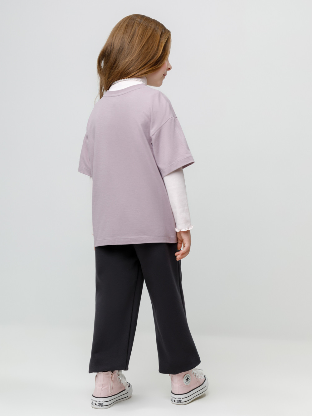 Брюки для девочки, артикул: КР 400866, цвет: темно-серый, фото 5