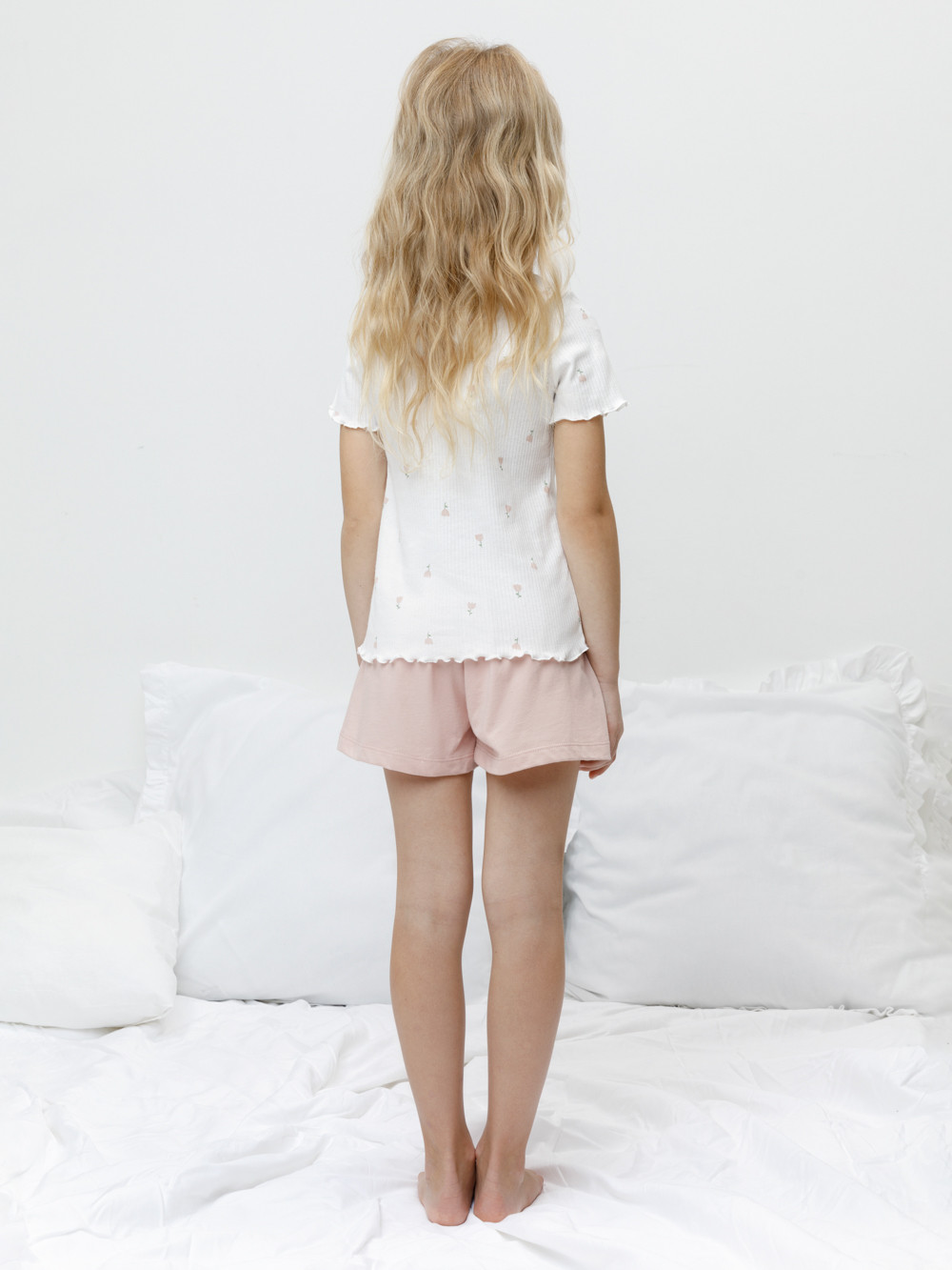 Пижама для девочки, артикул: К 1596, цвет: сахар, фото 4