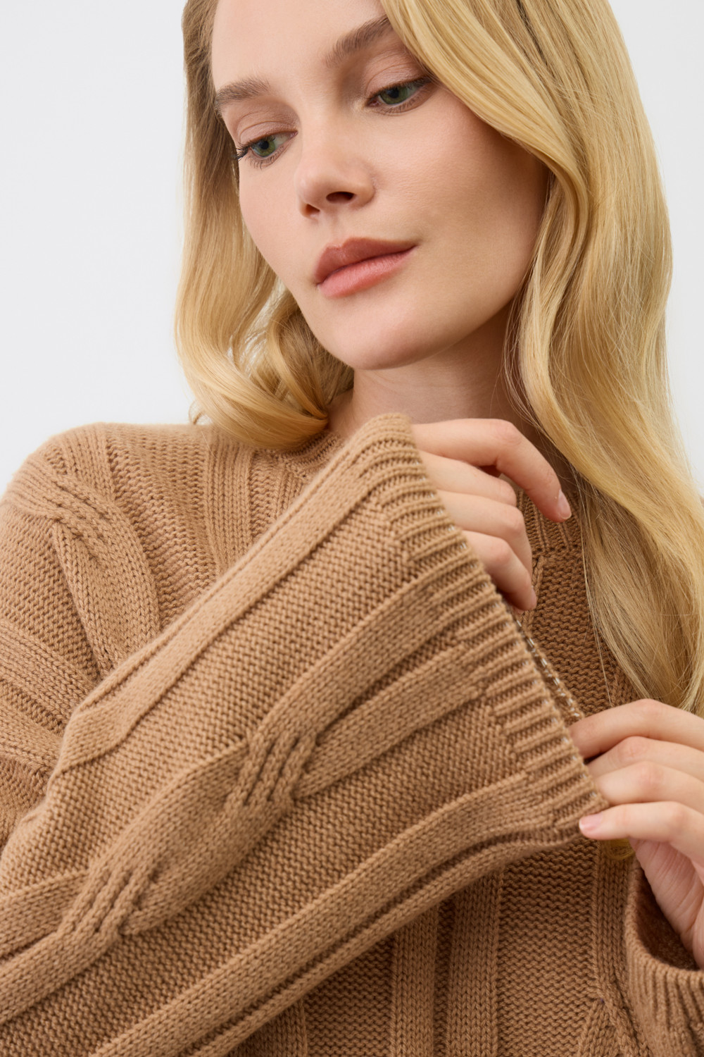 Джемперы женские для мам, артикул: ЕВ 30251/ш, цвет: бежевый, фото 5