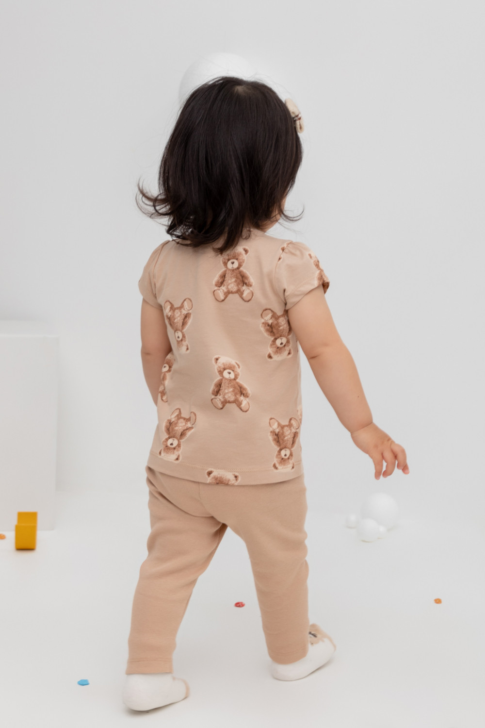 Бриджи для девочки, артикул: КР 400597, цвет: бежевый, фото 5