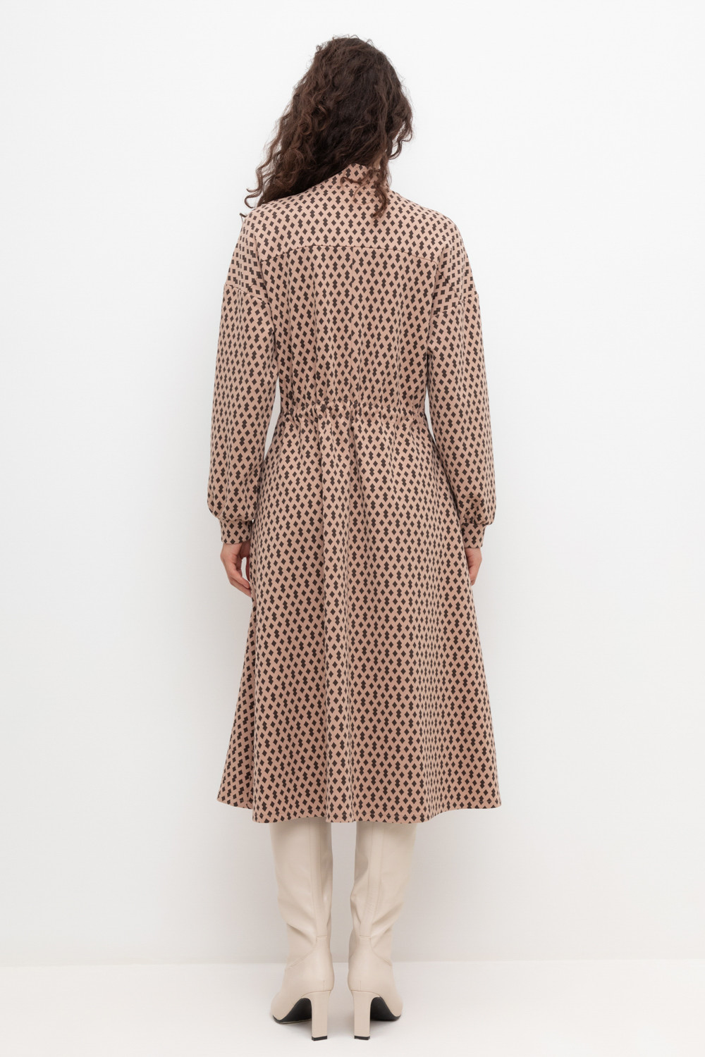 Платья женские для мам, артикул: ЕВТ 5054, цвет: бежевый, фото 5