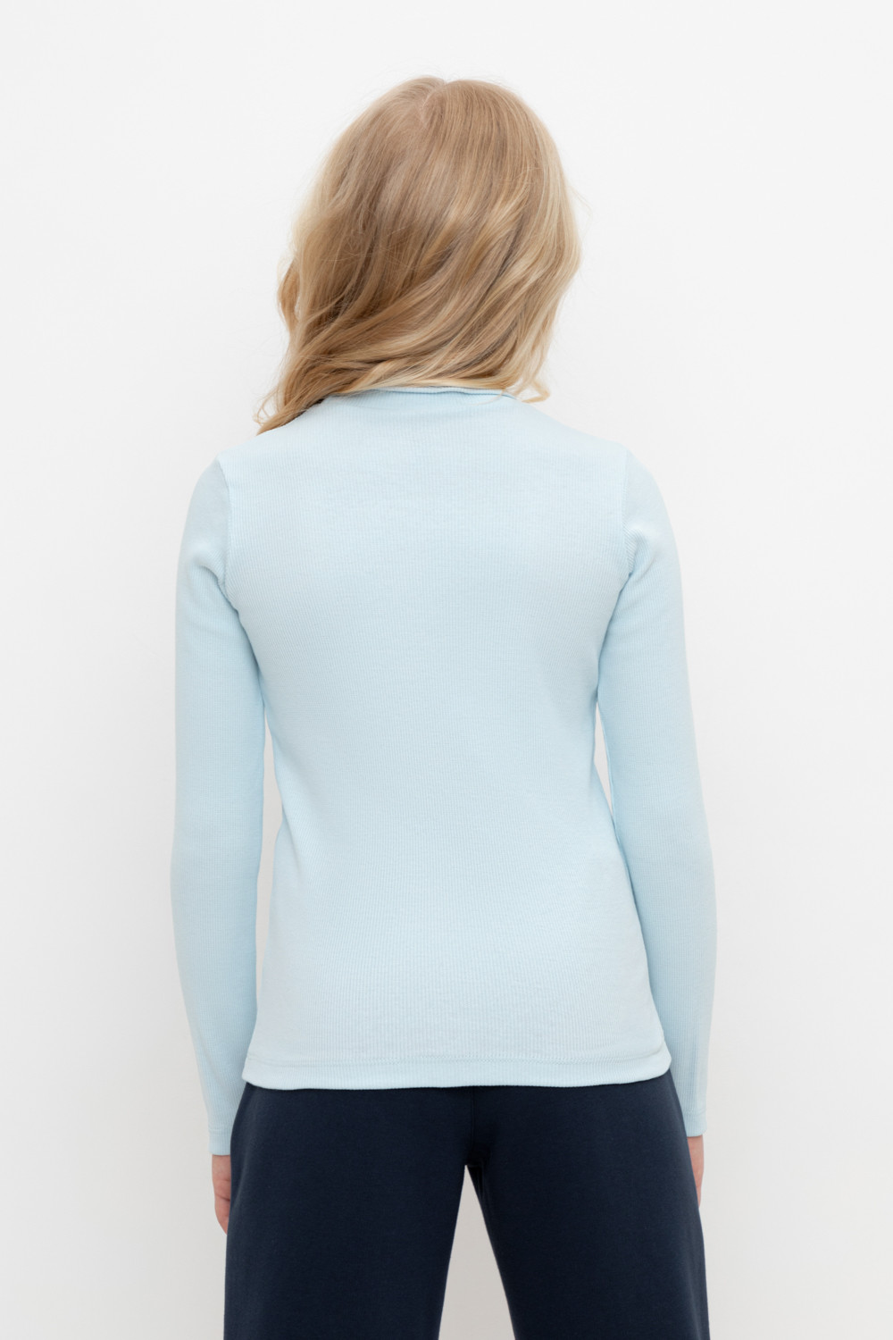 Водолазки для девочки, артикул: К 301477, цвет: светло-голубой, фото 5