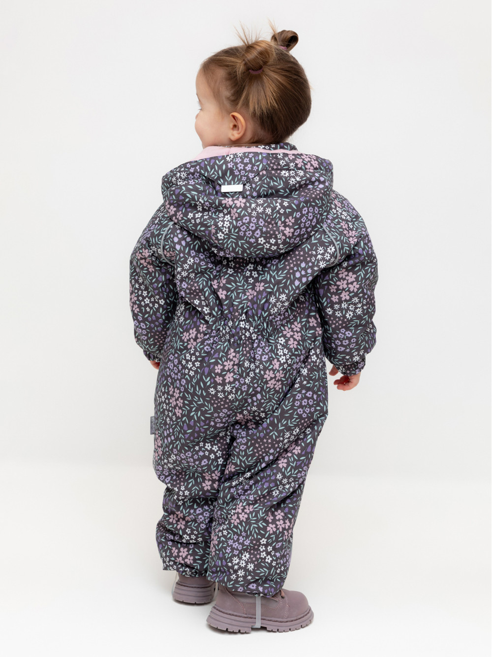 Комбинезоны утепленные для девочки, артикул: ВК 60085/н/50 Ал, цвет: коричневый, фото 5