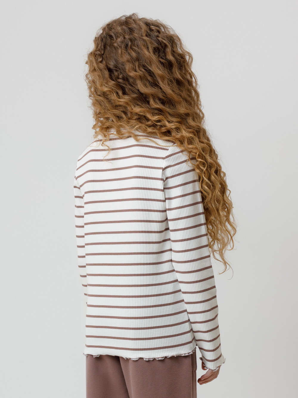 Лонгсливы для девочки, артикул: КР 302820, цвет: сахар, фото 5