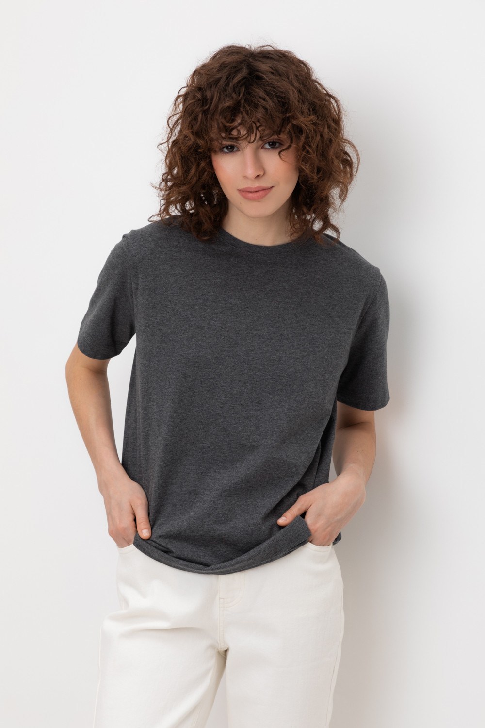 Футболки женские для мам, артикул: ЕВТ 3260, цвет: темно-серый, фото 5