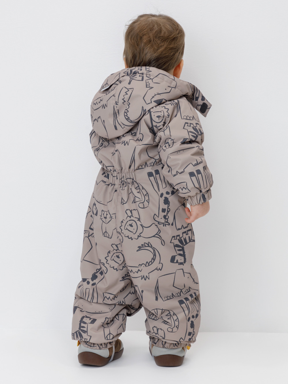 Комбинезоны утепленные для мальчика, артикул: ВК 60085/н/74 Ал, цвет: коричневый, фото 5