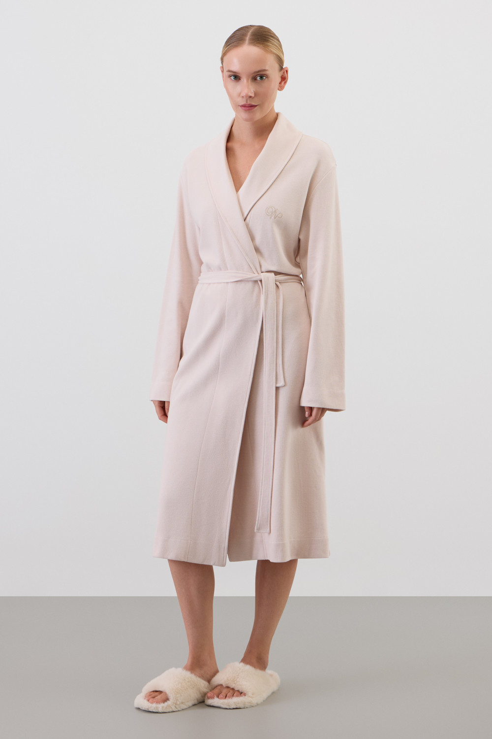 Халаты женские для мам, артикул: Е 50029, цвет: бежевый, фото 5