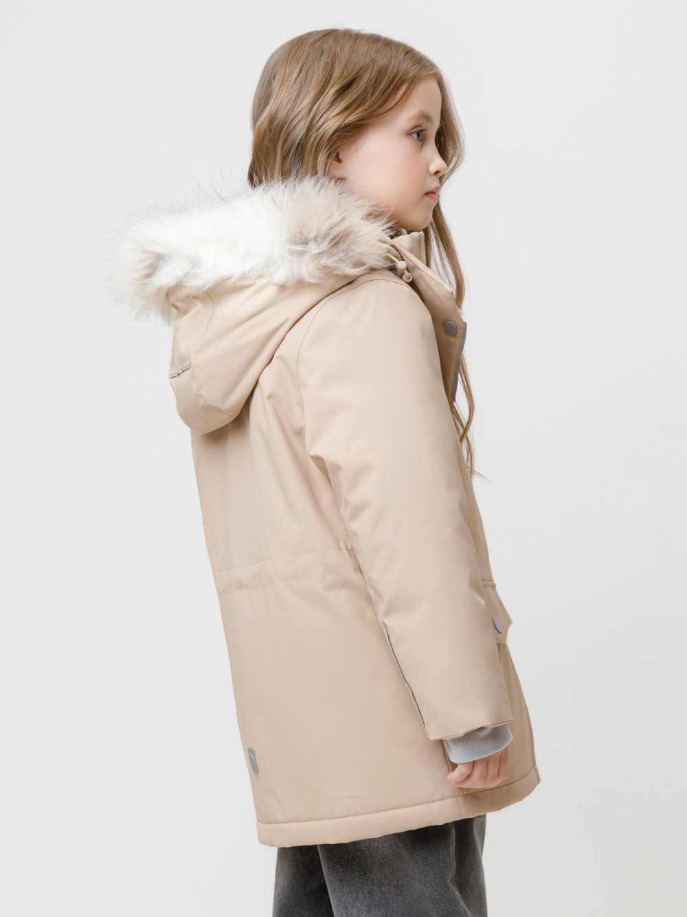 Куртка для девочки, артикул: ВК 38112/4 ГР, цвет: светло-бежевый, фото 5