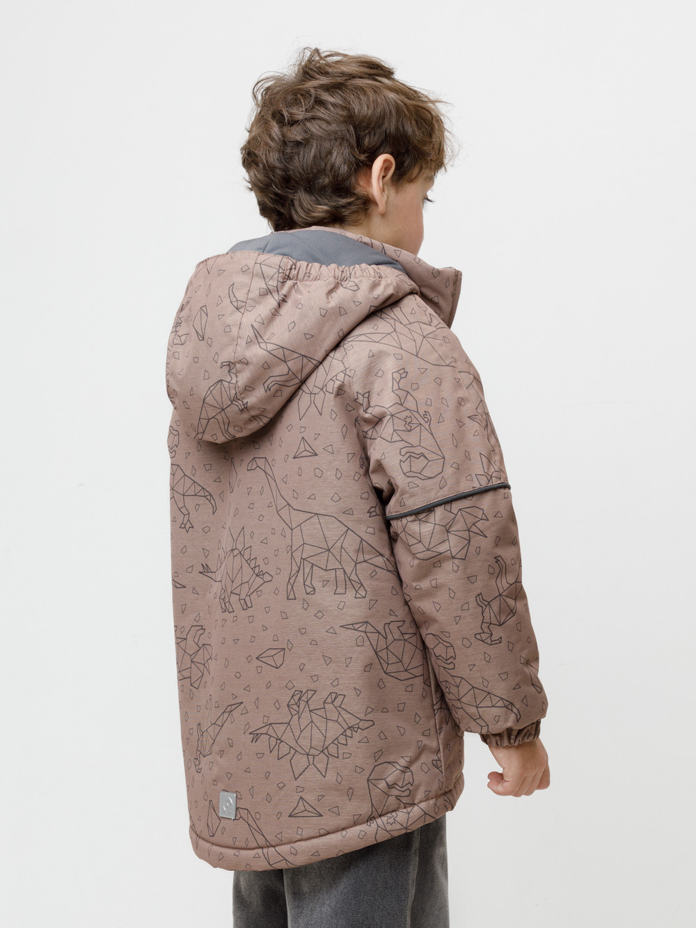 Куртки для мальчика, артикул: ВК 36093/н/1 ГР, цвет: коричневый, фото 4