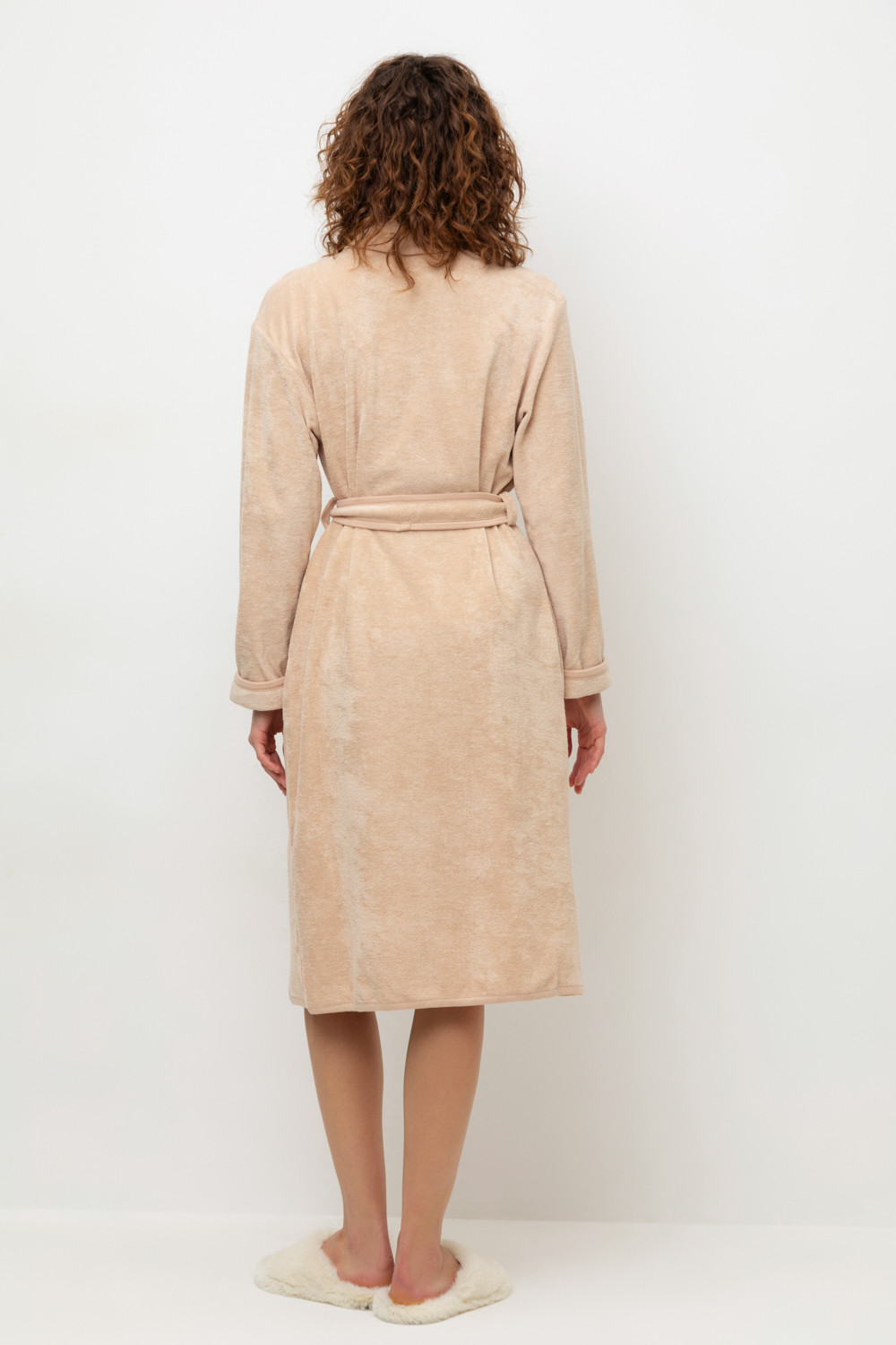 Халаты женские для мам, артикул: Е 50001/24, цвет: светло-бежевый, фото 5