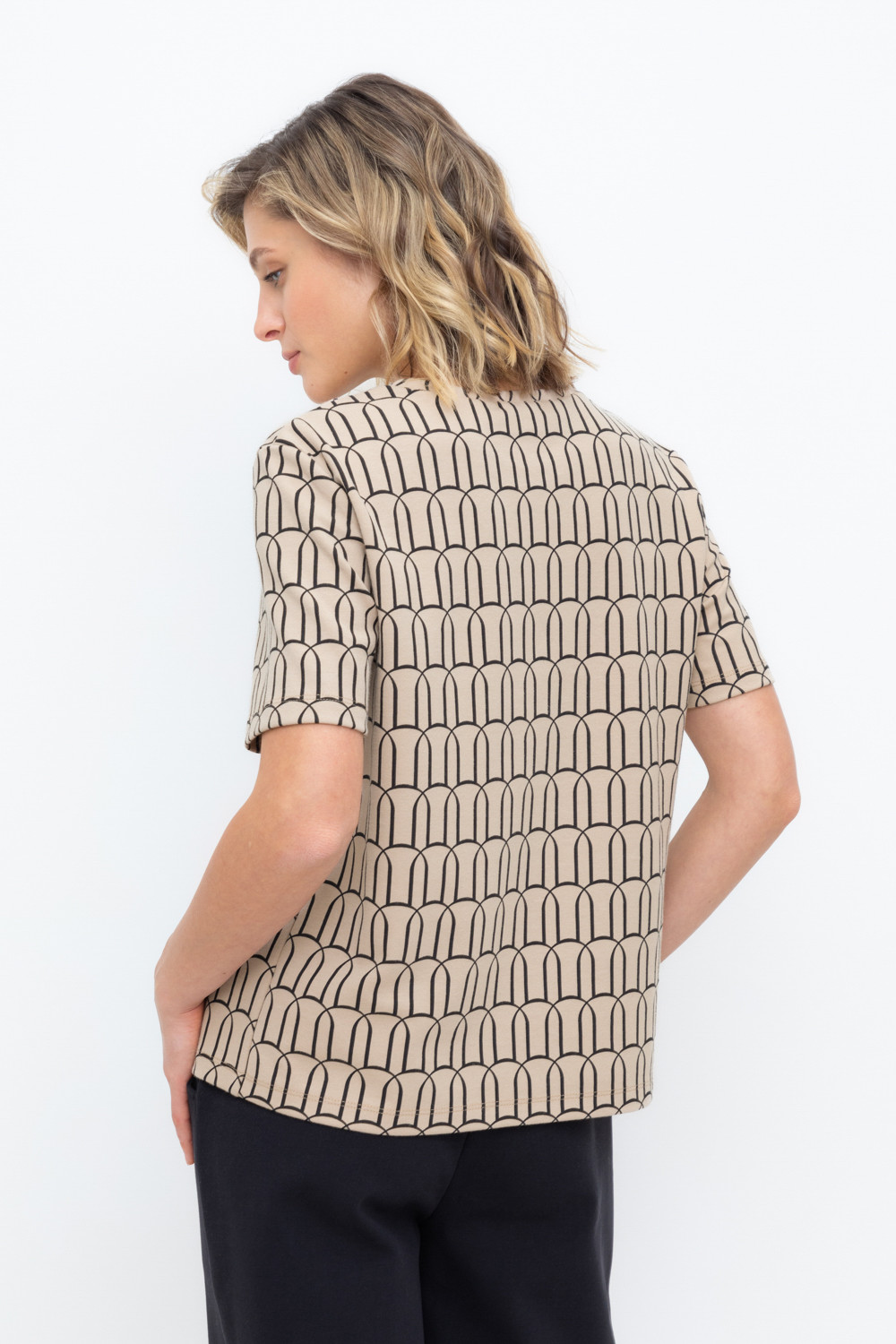 Футболки женские для мам, артикул: ЕВТ 3231, цвет: бежевый, фото 5