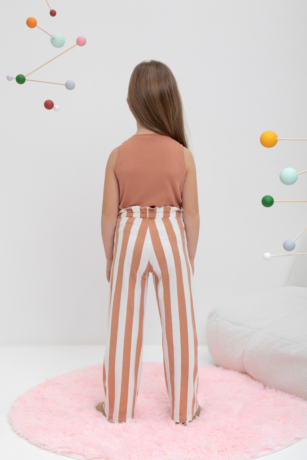 Брюки для девочки, артикул: КР 400691, цвет: коричневый, фото 5